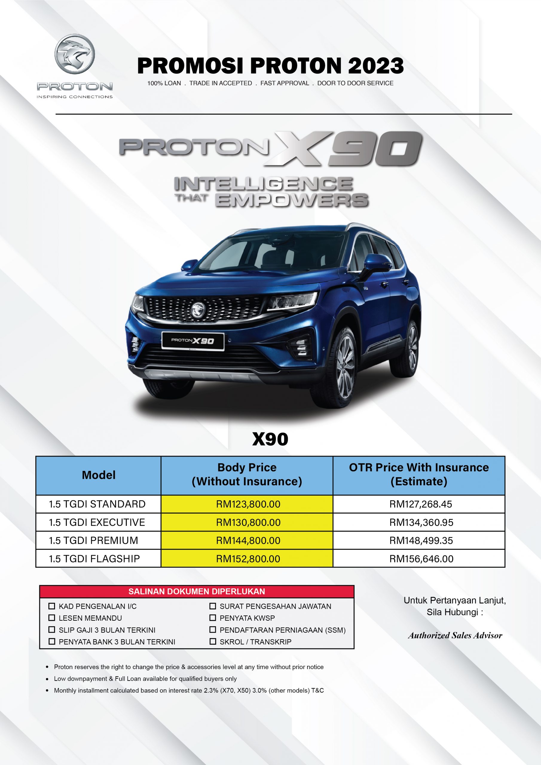 New X90 Price Proton